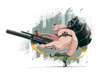 Illustration for article titled Metal Gear Solid Characters, Fresh Out Of A Cartoon